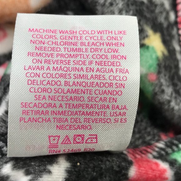 No Bo Junior's Christmas Plush Hooded Pullover Deer Ho Ho Size Sm 3-5 Black New - Picture 7 of 16